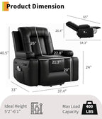 GarveeHome Power Lift Recliner Chair - Heat and Massage, PU Leather, Adjustable Back and Legs, Electric Lift Chair Designed for The Elderly and People with Mobility impaired