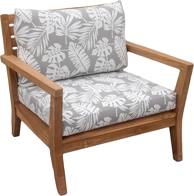 Tommy Bahama Deep Seating Lounge Cushion, 23" X 24" X 4", Tropical Chrome
