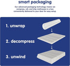 Vibe Gel Memory Foam Mattress, 12-Inch CertiPUR-US Certified Bed-in-a-Box, Full, White