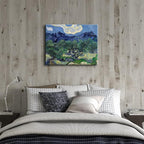 Wieco Art Canvas Prints Wall Art Olive Trees by Van Gogh Classic Abstract Oil Paintings Reproduction Artwork Gallery Wrapped Landscape Pictures for Living Room Bedroom Home Office Decor