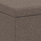SIMPLIHOME Avalon 54 inch Wide Contemporary Rectangle Extra Large Storage Ottoman Bench in Fawn Brown Polyester Linen Fabric, Assembled, for The Living Room, Entryway and Family Room