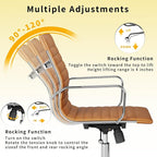 Chair, Desk Computer Chair ，with Armrests ，Ergonomic Office Chair for Home and Office, 17.32 x 22.83 x 35.43 inches, Multiple Colors (Terracotta)