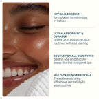 Cliganic Clean Face Towels XL, Bulk Size (200 Count), Disposable, Ultra-Absorbent, Hypoallergenic & Soft - Makeup Remover Dry Wipes, Pamper Your Face, Hygienic Towelettes, for All Skin Types