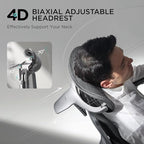Hbada E3 Pro Ergonomic Office Chair, Big and Tall Office Chair - with 3-Zone Dynamic Lumbar Support, 4D Adjustable Headrest, 6D Adjustable Armrests, Swivel, Black(No Footrest)