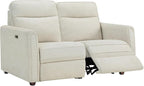 Zero Wall Recliner Sofa RV Loveseat Wall Hugger Power Recliner Chair with Comfortable Backrest High Wood Leg USB & Type C Dual Charge Ports for Living Room RV Furniture or Small Spaces