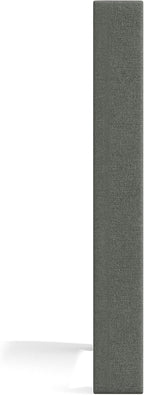 Glenwillow Home Huppe Button Tufted MCM Wingback Upholstered Headboard, Stone, Full/Queen