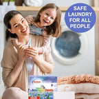 Laundry Detergent Sheets, 200 Loads Fresh Linen Scent Hypoallergenic Eco-Friendly, Biodegradable Plastic Free Liquidless Laundry Sheets Suitable for Sensitive Skin