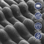 102" Cloud Couch for Living Room,Boneless Couch with Oversized Chaise,Deep Seat Sofa with 5-Pillows for Bedroom,Corduroy Sofa in A Box,Black