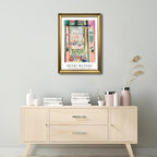 Wieco Art Large Framed Wall Art Open Window Collioure 1905 by Henri Mattise Abstract Colorful Art Matisse Posters Canvas Prints for Wall and Home Office Decorations Bronze Gold Frame