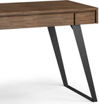 SIMPLIHOME Lowry SOLID ACACIA WOOD Modern Industrial 44 inch Wide Small Desk in Rustic Natural Aged Brown for the Office Desk, Writing Table, Workstation and Study Table