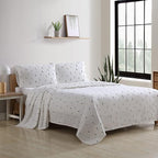 Eddie Bauer - Flannel Sheets Twin Size, Anti-Pilling & Wrinkle Resistant Cotton, Touchably Soft for All-Season Comfort - Bed Sheets with Matching Pillowcases & Fitted Sheet (Ski Slope)