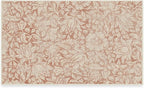 RUGGABLE x Morris & Co Washable Area Rug – Mallow Rust Red 3x5, Stain-Resistant, Non-Slip – Small Machine Washable Rugs for Living Room, Bedroom, Hallway, Entryway & Office–with Standard Pad