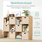 Best Choice Products 6-Cube Storage Organizer, 13.5in Shelf Opening, Bookcase, Display Shelf, Customizable w/ 3 Removable Back Panels – Black
