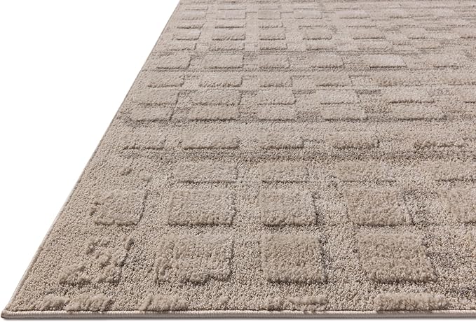 Loloi Amber Lewis Monty Collection MOT-06 Pebble/Beige 9'-2" x 13', .50" Pile Height, Area Rug