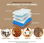 Akeeko Reusable Beeswax Food Wraps - Assorted 9 Packs, Reusable, Plastic-Free Food Storage, 5 Small, 2 Medium, 1 Large, 1 Extra Large Wraps with Boho Flowers Pattern