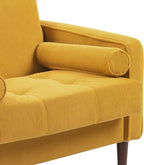 Oversized Accent Chair Set of 1, Corduroy Fabric Mid Century Modern Armchair with Large Seat for Living Room Bedroom Reading