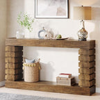 Tribesigns 70.8-Inch Long Console Table, Wood Entryway Table with Storage, Narrow Sofa Table Couch Table for Living Room Entryway Hallway