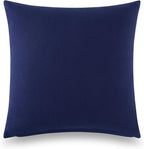 Kate Spade New York Spade Floral Decorative Pillow, 20" x 20" Throw Pillow for Bed or Sofa, Textured Polyester and Cotton Blend Cover, Navy, 20 x 20