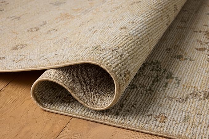 Loloi Magnolia Home by Joanna Gaines Pace Collection PAC-05 Apricot/Multi 5'-3" x 5'-3" Round Area Rug