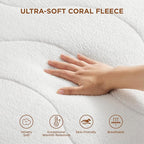 Bedsure Heated Mattress Pad Twin XL- Bed Warmer with Memory & Preheat Functions, 12-Hour Auto Off & 10 Heat Settings, Single Controller, Coral Fleece Electric Mattress Pad Twin XL, 39"x80"