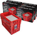 BCW Short Comic Book Bin | Holds 150 Comics | Stackable Plastic Storage | Acid-Free Organizer | Red, 5 Pack