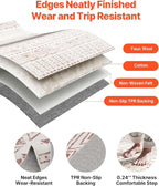 VEVOR 5 x 7 ft Area Rug Large Washable Rug Non-Slip and Tear-Resistant Soft Carpet Pet & Child Friendly Modern Area Rugs Indoor Mat for Bedroom Office Living Room Kids Room Entryway Beige
