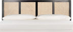 SAFAVIEH Home Collection Vienna Black Cane King Headboard Platform