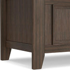 SIMPLIHOME Amherst Entryway Storage Bench - 48 inch Wide Solid Wood Hallway Seat in Farmhouse Brown, Transitional Bench for Entryway or Living Room with Lift-Up Lid and Spacious Storage