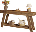 Tribesigns 62.9-Inch Solid Wood Console Table for Entryway, Long Narrow Sofa Couch Table with Storage for Living Room Hallway