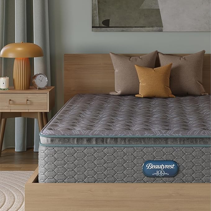 Beautyrest Prime Dream Medium Pillow Top 14.25" Mattress - Queen - Durable Pocketed Coil, Support, Pressure Relief, Cooling, Motion Separation; 100 Night Sleep Trial and 10 Year Warranty