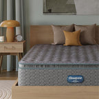 Beautyrest Prime Dream Medium Pillow Top 14.25" Mattress - Cal King - Durable Pocketed Coil, Support, Pressure Relief, Cooling, Motion Separation; 100 Night Sleep Trial and 10 Year Warranty