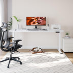 Dual Motor Standing Desk, Large Stand Up Desks, 79x31 Inches Electric Sit Stand Desk, 4 Memory Preset Adjustable Height Home Office Desks(White)