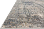 Loloi Teagan Collection TEA-05 Denim/Slate 6'-7" x 9'-2" Area Rug, Large, Soft Neutral Rug, High-Traffic for Living Room, Bedroom, Home Office, Dining Area