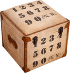 Square Shaped Wood & Leather Handmade Eco-Friendly Brown Seating Box Pouf - Square Shape Box Pouf, 20"x20"x21", Plain Solid Box Pouf, Wood & Leather Box Pouf, Leather Seating Box AH02