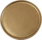 Kate and Laurel Rava Modern Round Metal Drink Table with Sandcast Aluminum Construction for Indoor Plant Stand, 10x10x21, Gold