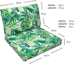 Tommy Bahama Deep Seating Lounge Cushion, 23" X 24" X 4", Coastal Palm Green Leaf
