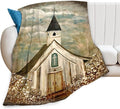 Christian Church Blanket Religious Gifts for Women Men Christian Throw Blanket for Kids Adults Soft Warm Cozy Fleece Blanket for Couch Sofa Bed 40"x50"
