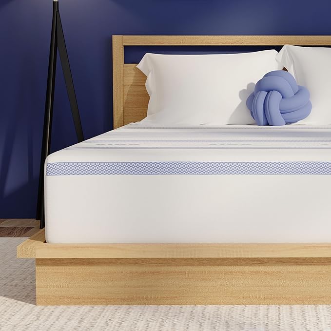 Vibe 12-Inch Gel Memory Foam Mattress | Bed in a Box, [Mattress Only], Twin XL (410263-1120)