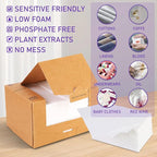 Freelivity Laundry Detergent Sheets, 200 Loads Eco-Friendly Laundry Soap Strips - No Plastic Jug Hypoallergenic Liquid Less Dissolvable Space Saving Sheets for HE machine, travel, home clothes washing