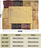 Christian Bible Blanket 10 Commandments Throw Blanket Christian Gifts and Decor Religious Bible Verse Blanket for Women Men Kids Adults Soft Warm Cozy Fleece Blanket for Couch Sofa Bed 80"x60"