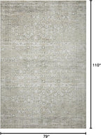 Loloi Amber Lewis Honora Collection HON-04 Grey/Beige 6'-7" x 9'-2" Area Rug