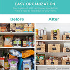 Best Choice Products Set of 4 16x12in Large Water Hyacinth Pantry Baskets, Woven Organizers w/Chalkboard Label, Chalk Marker - Gray
