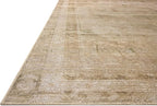 Loloi Amber Lewis Cambria Collection CBR-04 Natural/Jade 3'-6" x 5'-6" Accent Rug Jute, Neutral, Vintage Style, Antique Tone, Living, Bedroom, Dining, Carpet