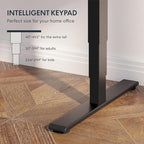 FLEXISPOT E6 3 Stages Dual Motor Electric Standing Desk 48x30 Inch Whole-Piece Board Height Adjustable Electric Sit Stand Desk(Black Frame + Mahogany Desktop, 2 Packages)