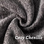 Grey Decorative Throw Pillow Covers 18x18 Inch Set of 2 Cozy Soild Chenille Cushion Cases Soft Textured Square Couch Pillows Cover Boho Accent Farmhouse Pillowcases for Sofa Bed