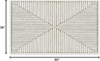 RUGGABLE x Jonathan Adler Machine Washable Modern Area Rug – Inkdrop Camel & Ivory 3x5, Stain-Resistant, Non-Slip – Small Rugs for Living Room, Bedroom, Hallway, Entryway & Office–with Cushioned Pad
