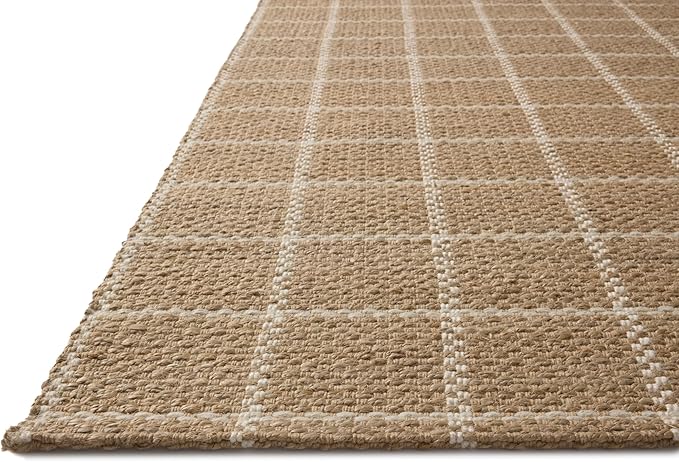 Loloi Chris Loves Julia Fletcher Collection FLE-01 Natural/Ivory 8'-6" x 11'-6", .37" Pile Height, Area Rug