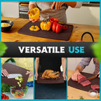 Dishwasher Safe Cutting Boards for Kitchen - Large Composite Wood Cutting Boards - Thin, BPA Free & Eco-Friendly Chopping Board (14.5 x 11.25 Inch, Nutmeg)