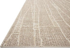 Loloi Amber Lewis Bexley Collection BEX-05 Mushroom/Natural 9' x 13' Area Rug Neutral, Textured, Living, Bedroom, Dining, Carpet