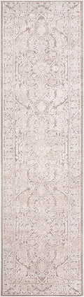 SAFAVIEH Reflection Collection Runner Rug - 2'3" x 14', Beige & Cream, Non-Shedding & Easy Cleaning, Ideal for Living Room, Bedroom (RFT665A)
